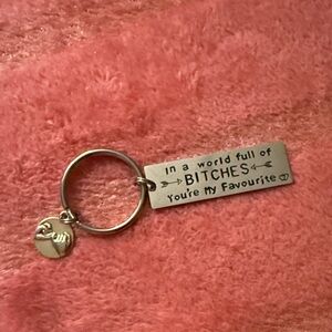 Silver Keychain for your Fav Beyotch